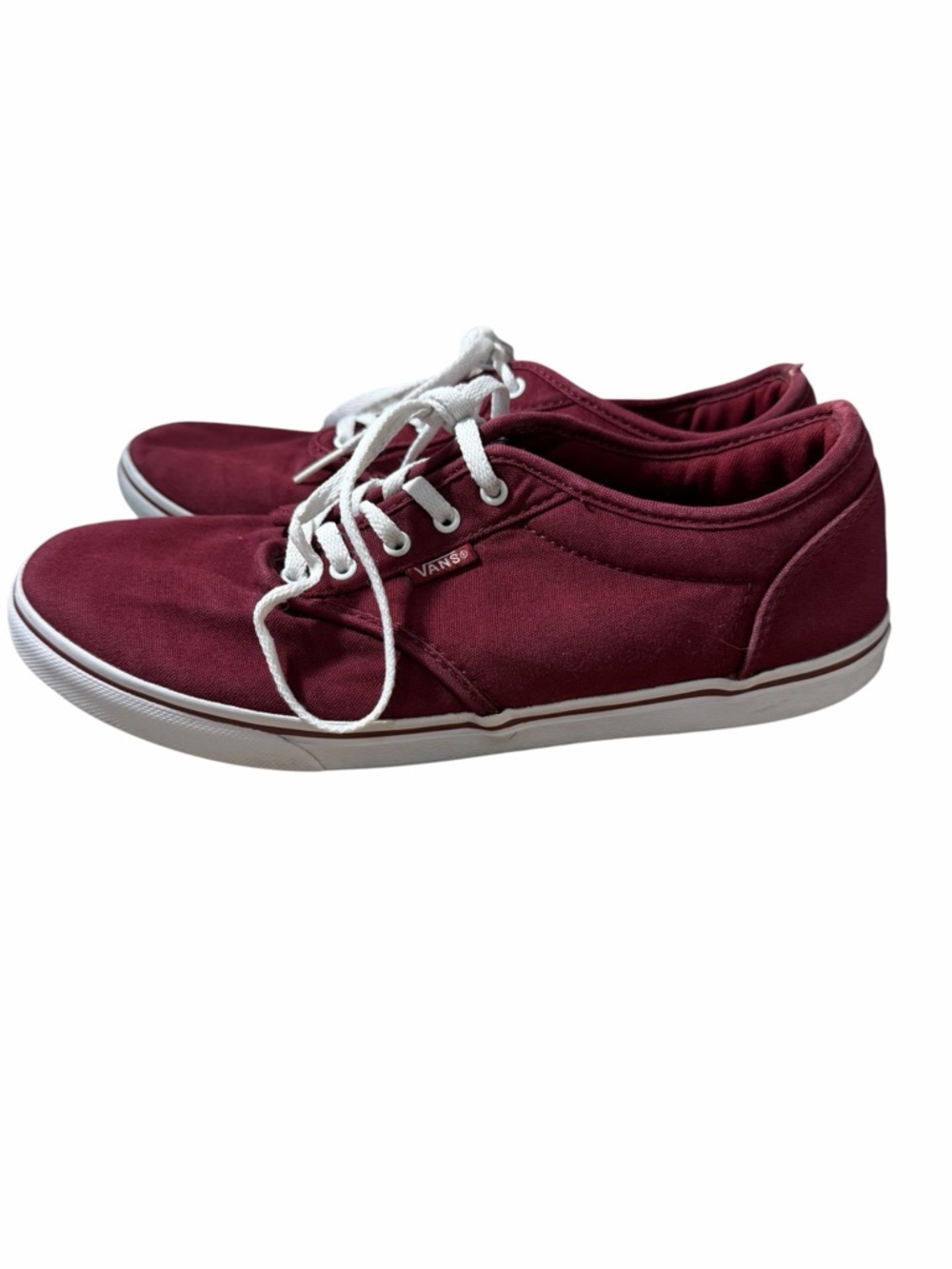 Vans Women's Burgundy Canvas Low-Top Sneakers - Picture 4 of 8